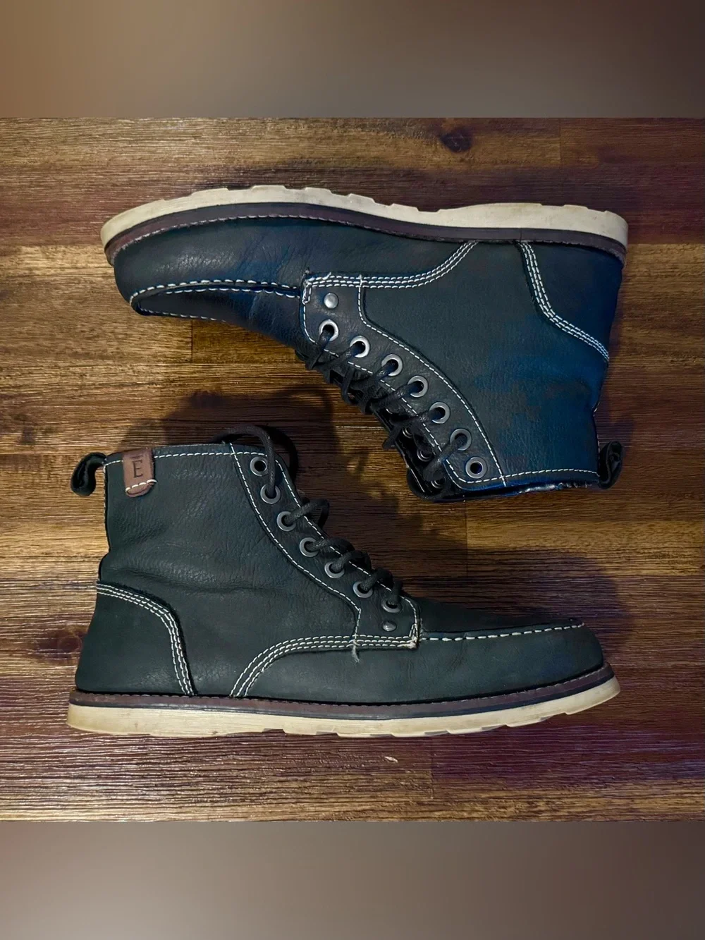 Crevo Boots Black Leather Buck 226 Heritage - Men SIZE 10 Rugged Chukka DEAL